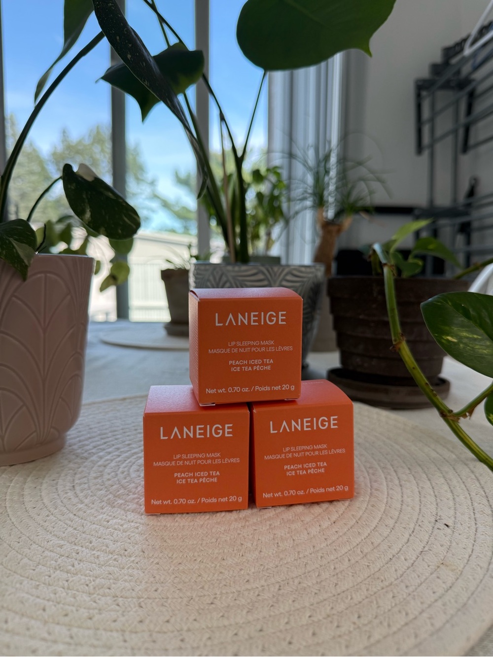 LANEIGE Peach Ice Tea Lip Sleeping Mask - Orange Packaging